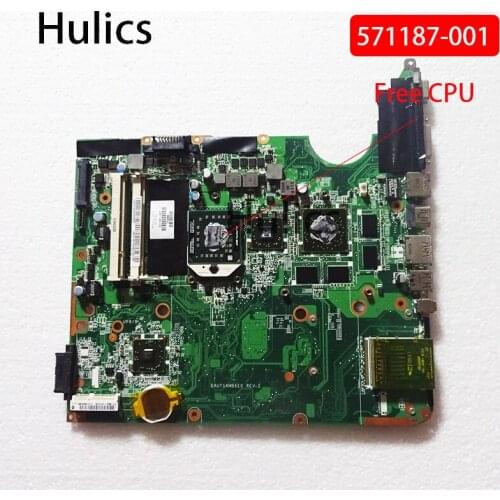 Hulics Original 571187-001 571187-501 Laptop motherboard For HP Pavillion DV6-2000 HD4650 Notebook Mainboard DAUT1AMB6E0 DDR2