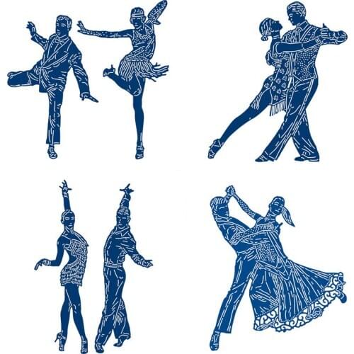 Waltz Latin Tango Dance Metal Steel Cutting Dies 2019 New Stencil For DIY Scrapbooking Paper/photo Cards Embossing Die