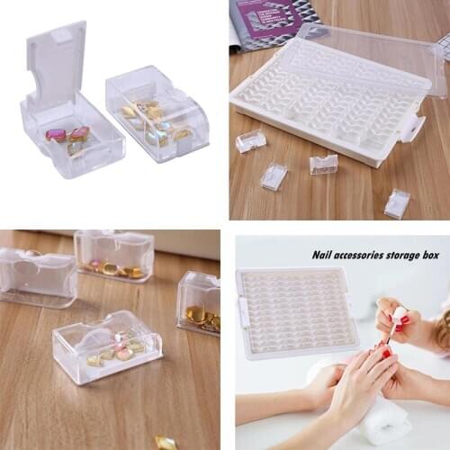 New 42/50/78pcs Diamond painting Boxes Cross Stitch Cases Storage Organizer Diamond Embroidery Accessories Tools Beads container