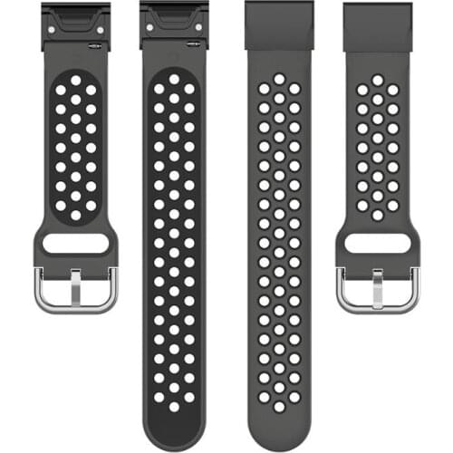 New Silicone Strap with black adapter For Garmin Fenix 6X PRO GPS Fenix 6 TACTIX DELTA Band Bracelet for Fenix 5X plus Watchband