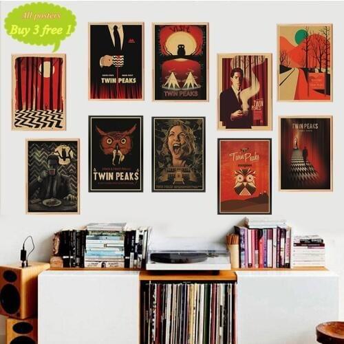 TWIN PEAKS kraft Paper Posters Clear Image Wall Stickers Decoration Good Quality Prints Retro Vintage Poster Home Decor