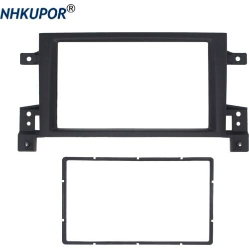 09-001 Double 2 DIN Car Radio Fascia for Suzuki Grand Vitara Escudo 2005+ Auto Stereo Interface Panel CD Trim Installation Kit