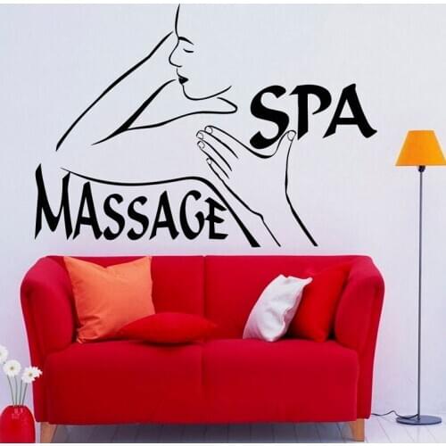 Beauty Salon Wall Decor Massage Spa Wall Sticker Girls Woman Modern Art Wall Decal Removable DIY Home Decor