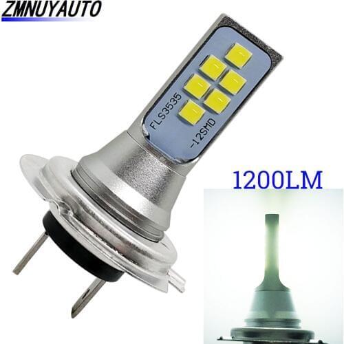 Led Lamp H7 Car Bulbs White 6500K Auto Fog Light Driving Running Led Lights 1400LM Super Bright 12V 24V