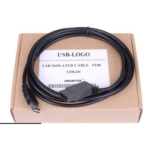 1pcs USB-LOGO 6ED1057-1AA01-0BA0 programming cable for Siemens / LOGO! USB-CABLE download USB ISOLATED CABLE FOR SIEMENS LOGO