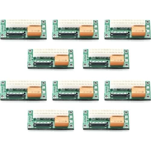 10 Pcs Dual Psu Power Synchronization Adapter Add2Psu Atx 24Pin Sata Power Synchronization Dual Boot Card Controller