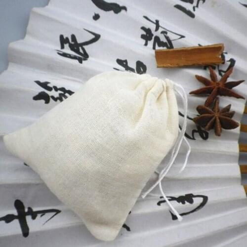 1000pcs Teabags 10 x 15CM Empty Tea Bags With String Soup Bags Cotton Filter Bag for Herb Loose Tea No Bleach ZA6254