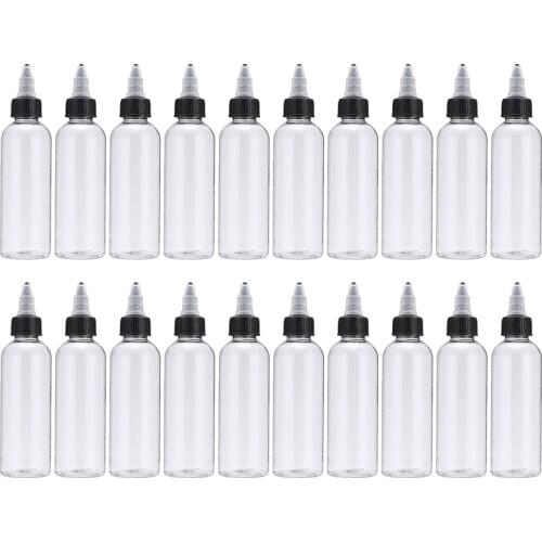 20pcs 100ml Empty Plastic Squeeze Glue Liquid Bottle For Ketchup Mustard Mayo Hot Sauces Dispenser Container