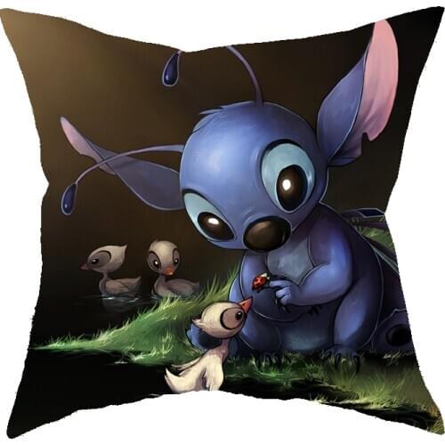 2021 Stitch 3D Digital Printing Pillow Cases Bedding Set Multifunctional Use Air Conditioning Quilt Private Car Cover Cushion