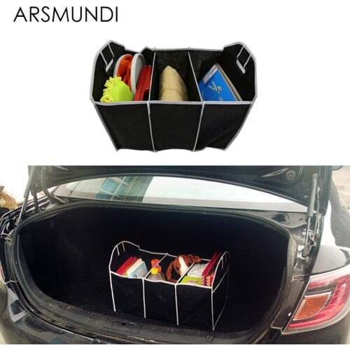 Car Multi-Pocket Organizer Black Collapsible Toys Food Storage Truck Cargo Container Bags Car Stowing Styling Auto Accessories