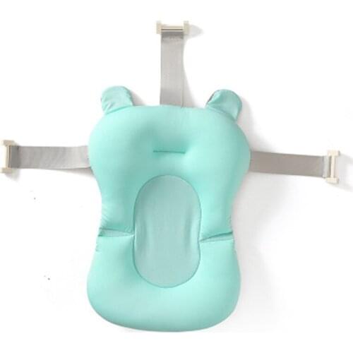 Baby Shower Bathtub Net Pad Standing Type Non-slip Baby Bath Mat Newborn Security Bath Support Cushion Body Cushion Mat Pillow