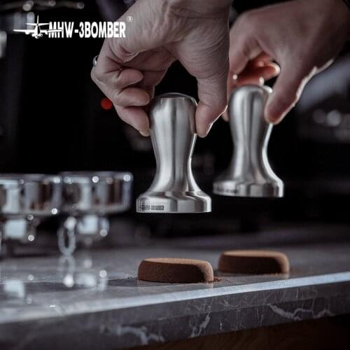 MHW-3BOMBER Coffee Tamper 58.35mm 304 Stainless Steel Barista Tools Coffee Accessories Distributor Reusable Breville Delonghi