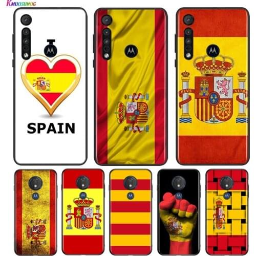 Spain Spanish Flag For Motorola G9 G8 G Stylus Power One Fusion Hyper Edge E7 E6 5G Plus Play Lite Phone Case