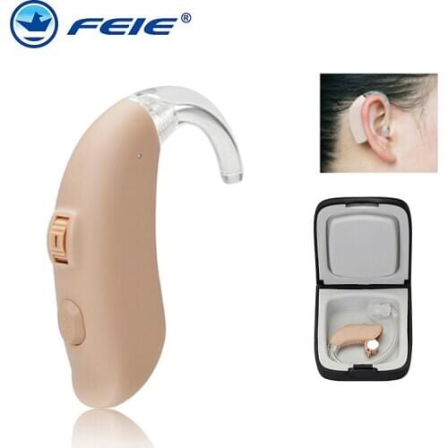 Digital Hearing Aid BTE Adjustable Volume Voice Elderly Sound Amplifier Ear Care Hearing Aids Deaf Headphones MY-15