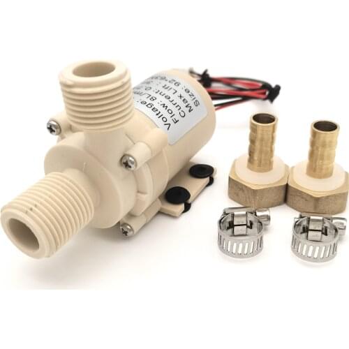 DC 12V Food Grade Circulating Silent Brushless Water Pump High Temperature Resistant Waterproof Solar Hot Water Pump