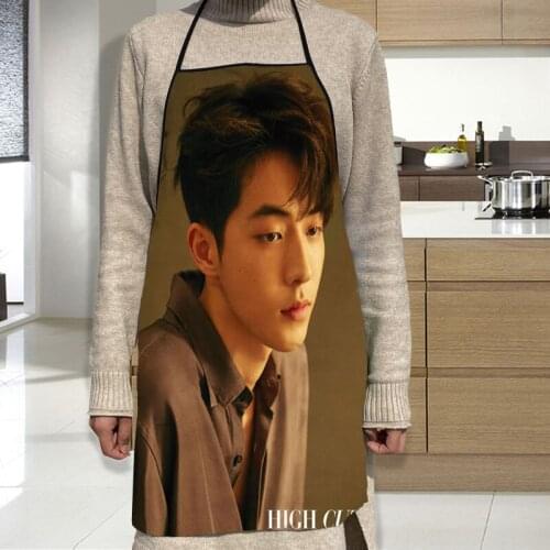 Nam-Joo-Hyuk Apron Grill Kitchen Chef Apron Professional for BBQ, Baking, Cooking for Men Women 68X95cm