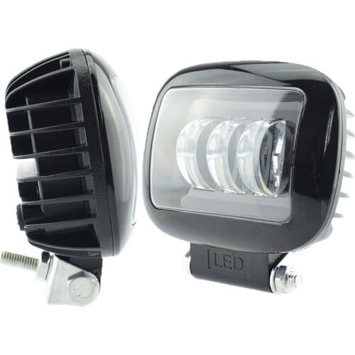 1Pair 12V 50W Motorcycle LED headlight auxiliary working light motorbike headlamp Moto 6500K white lighting Motorbikes fog lamp