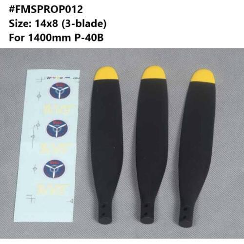 FMS 1400mm 1.4m P40 P-40B Propeller 14x8 Inch 3 Blade FMSPROP012 RC Airplane Model Hobby Plane Aircraft Avion Spare Parts