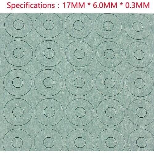 18650 lithium battery insulation gasket, hollow flat head, highland barley paper, single link, 1 section insulation pad, meson