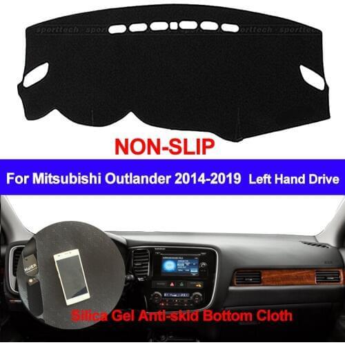 Car Dashboard Cover Silicone Non-Slip DashMat Pad ANti-UV Sun Shade For Mitsubishi Outlander 3rd 2014 2015 2016 2017 2018 2019