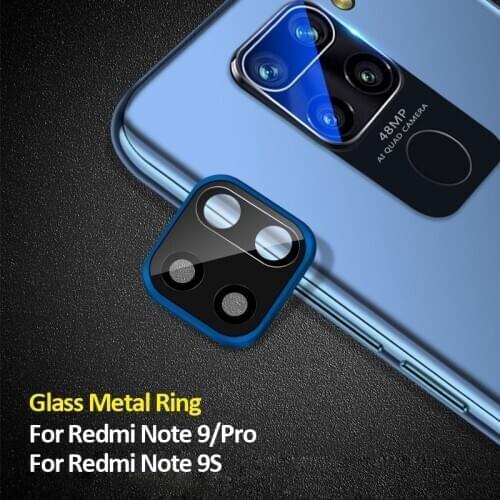 Metal Camera Glass Cover For Redmi Note 9 Pro Camera Lens Protector Full Cover For Xiaomi Redmi Note 9S Note 9 Protective Cover