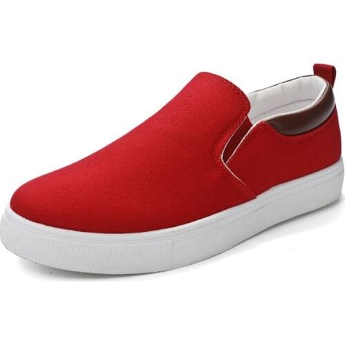 2021 Summer Autumn New Fashion Mens Canvas Shoes Comfortable Light Slip-on Shallow Flat Vulcanize Shoes Non-slip for Daily
