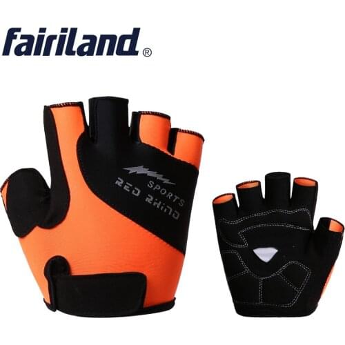 Men Women Half Finger Cycling Gloves Shockproof Breathable High Elasticity Fabric Bicycle Anti-sweat Sports Gloves M-XL