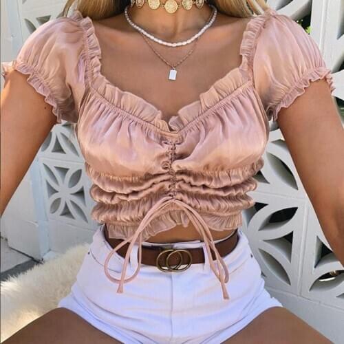 New style womens fungus word shoulder fashion street shot slim exposed navel T-shirt