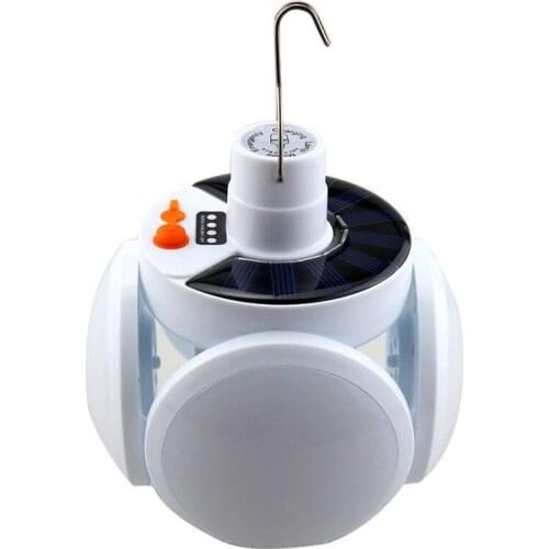 New LED Energy Saving Lamp Emergency Tent Light Camping Home Lighting Outdoor Football Light Foldable Solar Camping Light