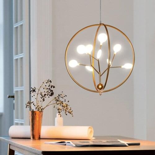Nordic modern minimalist bedside bar aisle entrance hallway light creative branch firefly restaurant chandelier