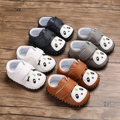 New spring and autumn baby boy girl shoes cute cartoon animal first walker artificial PU princess baby child non-slip childrens