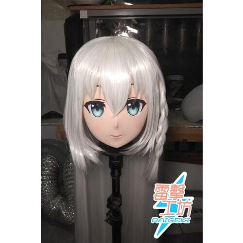 X-KM129)Quality Handmade Female/Girl Resin Japanese Cartoon Character Animego Cosplay Kigurumi Mask Crossdresser