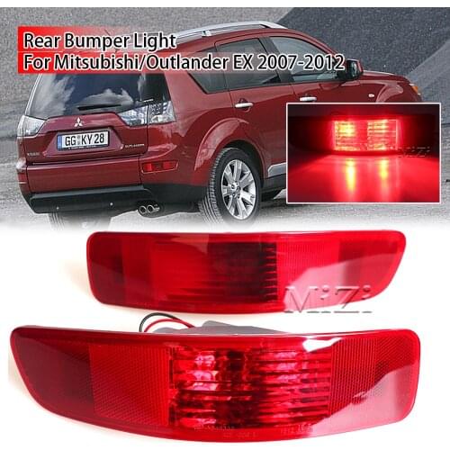 MZORANGE Rear Bumper Light For Mitsubishi/Outlander EX 2007-2012 Red lens Tail Light Tail Brake Light Fog Lamp Car Assembly