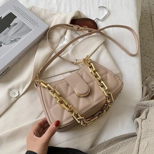 Tote Bags For Women Vintage Handbag Mini Leather Shoulder Bag Retro Women Bag Embroidered diamond lattice Female Purse