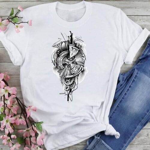 Women Graphic Vintage Travel Holiday 90s Style Cartoon Summer Fashion Female Clothes Print Short Sleeve Tops Tees Tshirt T-Shirt