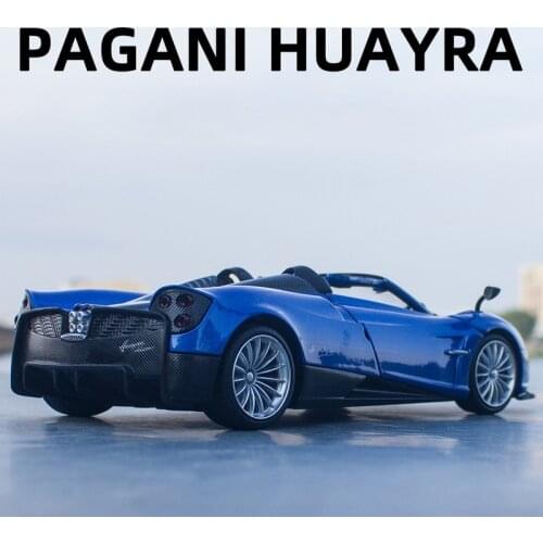 1:24 Diecast High Light Superfast Car Model Toys Pagani Huayra Roadster Metal Miniature Replica