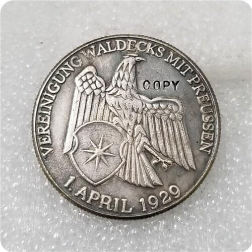 1929 Weimar Into The Belarus Free State Of Waldeck European Coins COPY