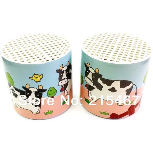 2pc Cow Moo Sound Voice Box Can Noise Maker Birthday Party Toy Favors Novelty Clown Gag Jokes Pinata Bag Filler Loot Gag