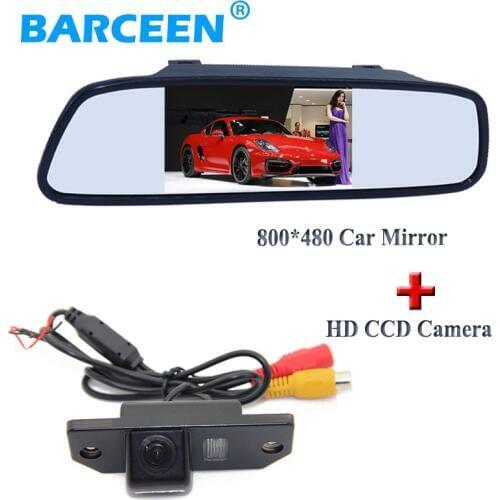 4.3" hd car parking mirror monitor with 170 lens angle car rear view camera adapt for Ford Focus Sedan | C-MAX | MONDEO