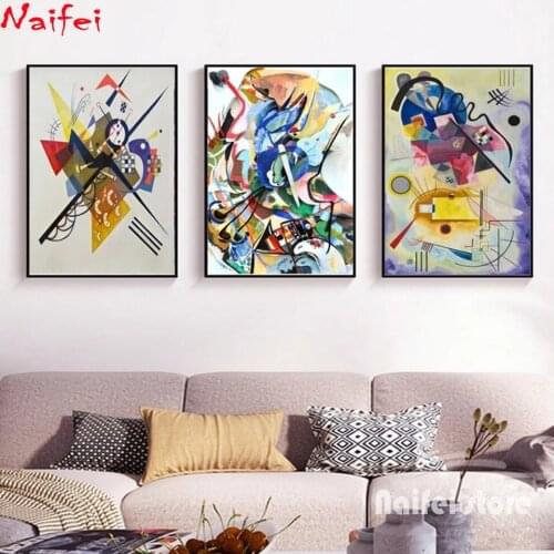 5D DIY Diamond Painting Abstract Vintage Wassily Kandinsky Diamond Embroidery Instrument Cross Stitch Kit Mosaic Home Decor