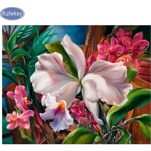 Diamond Embroidery 5D DIY Diamond Painting Chrysanthemum Peony Flower Diamond Painting Cross Stitch Rhinestone Mosaic painting