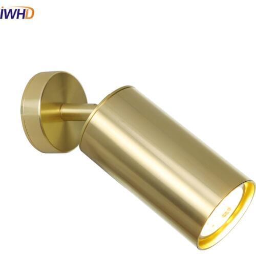 Aluminum Nordic LED Wall Lamp Golden E27 4W Wandlamp Vintage Sconces Fixtures For Bedroom Living Room Decoration Applique Murale