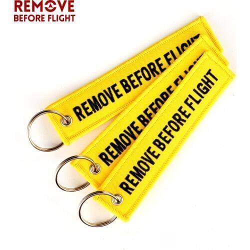 3 PCS/LOT Remove Before Flight Key Holder Key Chain FOLLOW ME OEM Keychain Jewelry Safety Key Tag Aviation Gifts Sleutelhanger
