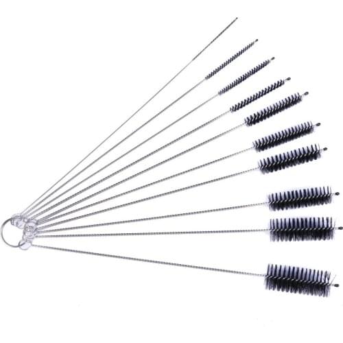 Household Bottle Brushes Pipe Bong Cleaner Glass Tube Cleaning Brush Set Of 10 Practical Delicate Convenient Durable