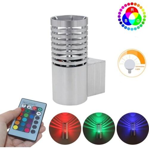 ANTINIYA 3W Cylindrical Wall Sconce Light Lighting Fixture Beding Room LED Reading Lamp Indoor Outdoor Party Ball Disco Light
