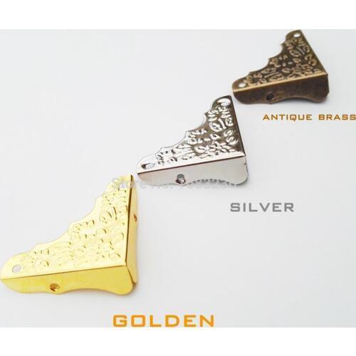 12pcs Decorative Jewelry Chest Wine Gift Wooden Box Case Table Picture Photo Frame Corner Protector Cover Guard 37mm 3 color