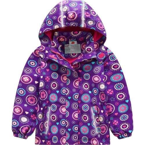 Waterproof Windproof Children Outerwear Baby Girls Jackets Children Kids Coat Warm Polar Fleece For 3-12 T Winter Autumn Spring
