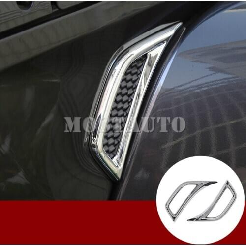 For Jeep Wrangler JL ABS Chrome Fender Side Air Vent Outlet Cover Trim 2018-2019 2pcs Silver/Black/Red Car Accessories Interior