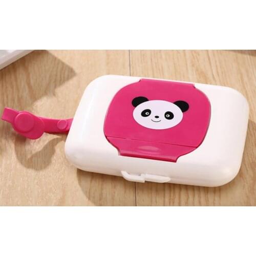 Home Household Baby Wipes Case Wet Wipe Box Dispenser For Stroller Portable Rope Lid Covered Tissue Box