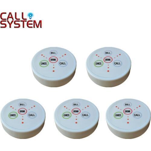 5pcs 4-key button K-D4 Electronic waiter calling button system